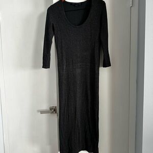 French Connection Charcoal Long Sleeve knit Dress